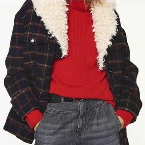 Ba&sh checkered fiel coat